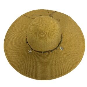 KAREN KEITH HEADWEAR VINTAGE Sun Hat Wide Brim Women's M‎ Resortcore Beige Beach